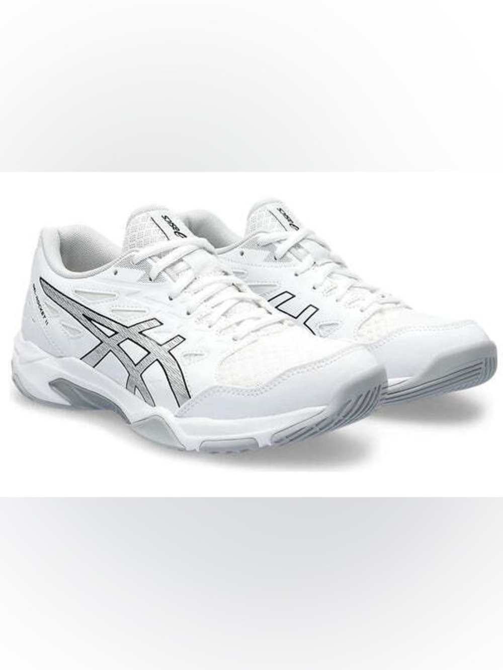 Women’s ASICS Gel Rocket 11 white/pure silver sneakers- Size US 8.5